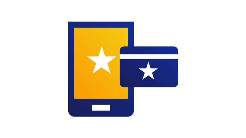 brand-experience-800x450 A mobile device with a star on its screen next to a credit card with a star on it.