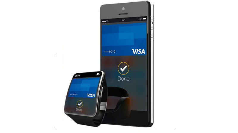 Photo of Visa contactless mobile pay options on phone and smart watch